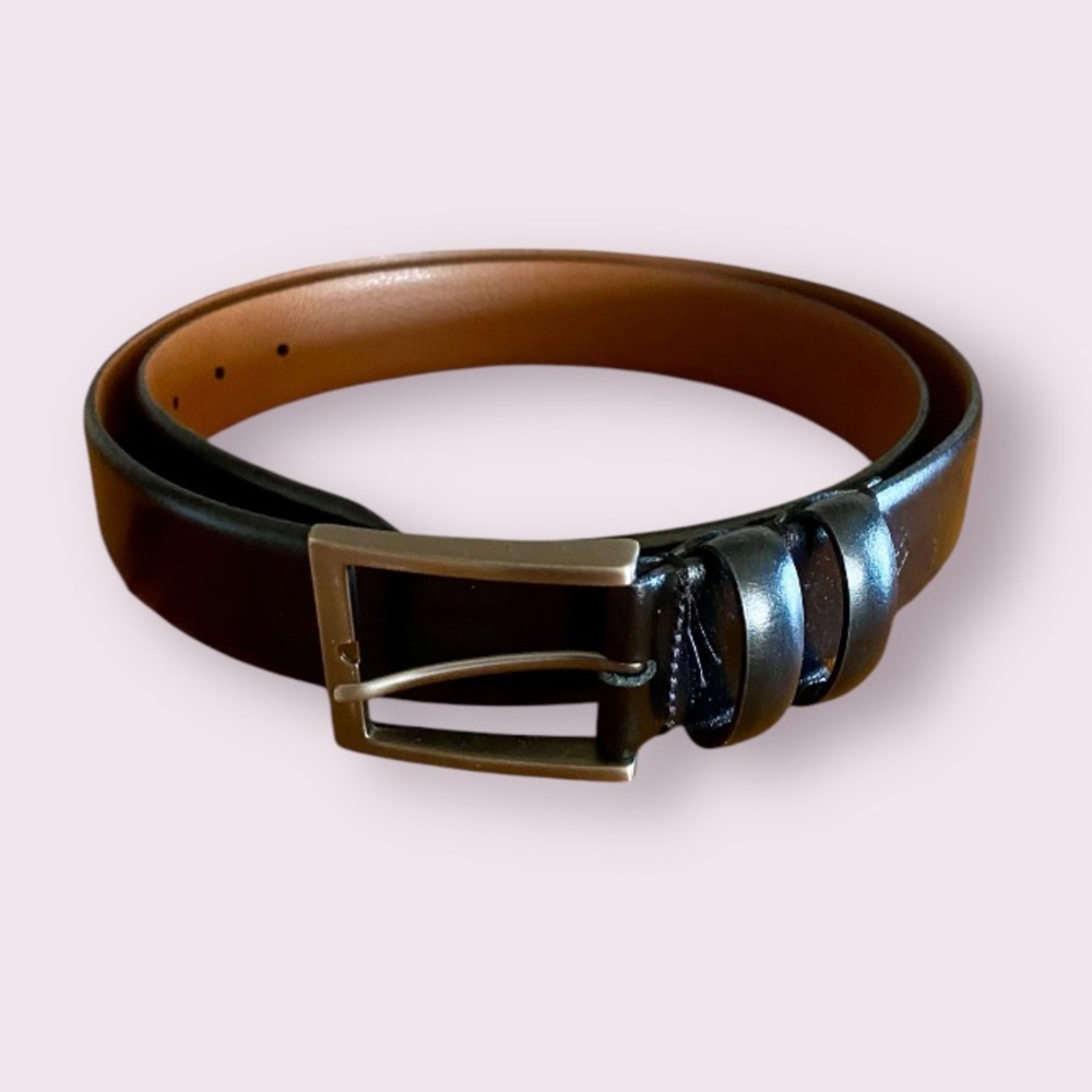 Joseph Abboud Black Leather Belt